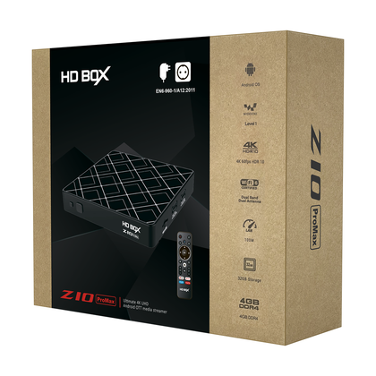 HDBOX Z10 Pro Max Ultimate 4K UHD Android OTT Media Streamer